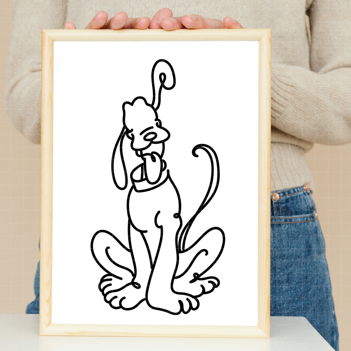 COD2915 - Pluto svg, dog svg, Pluto Silhouette, Cricut, disney svg