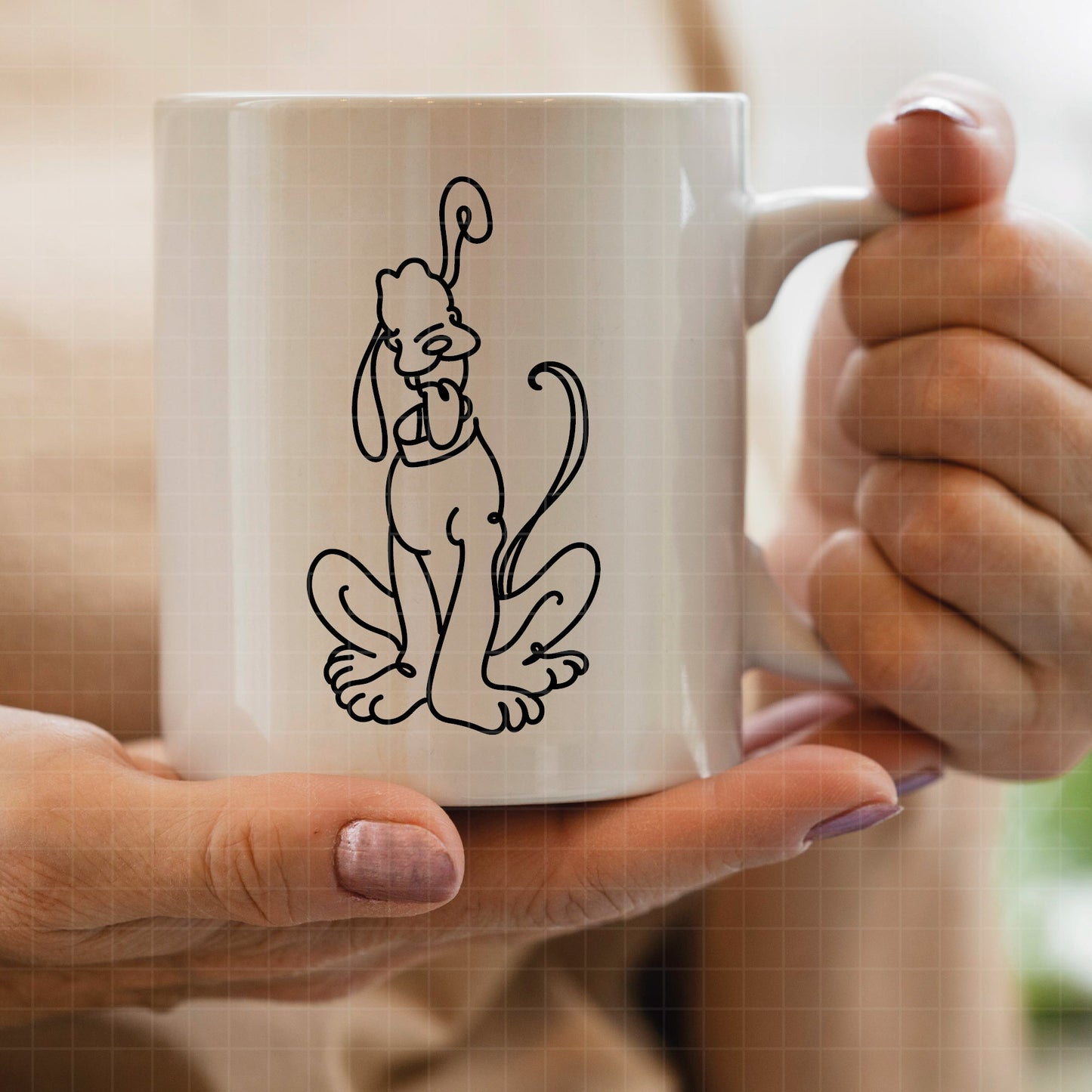 COD2915 - Pluto svg, dog svg, Pluto Silhouette, Cricut, disney svg