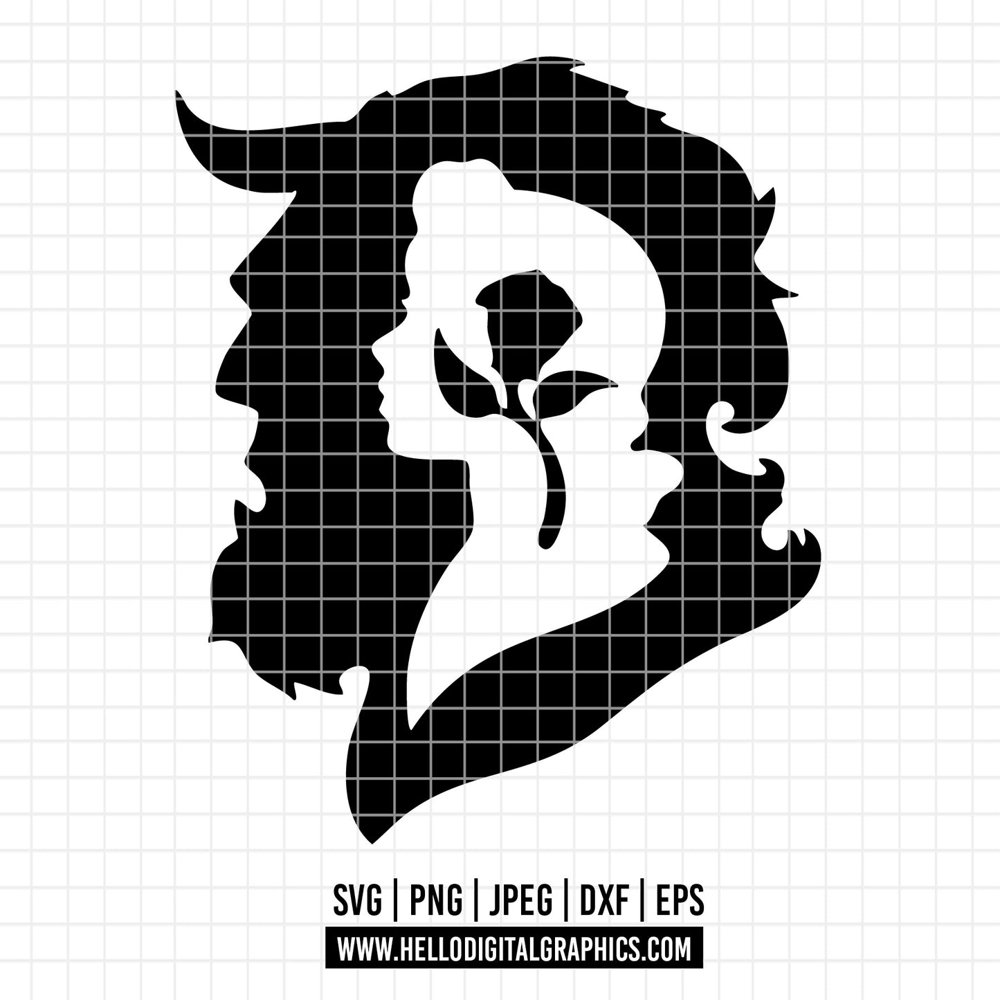 COD2917 - Beauty and the beast svg, bella svg, beast svg, outline svg, cricut, silhouette