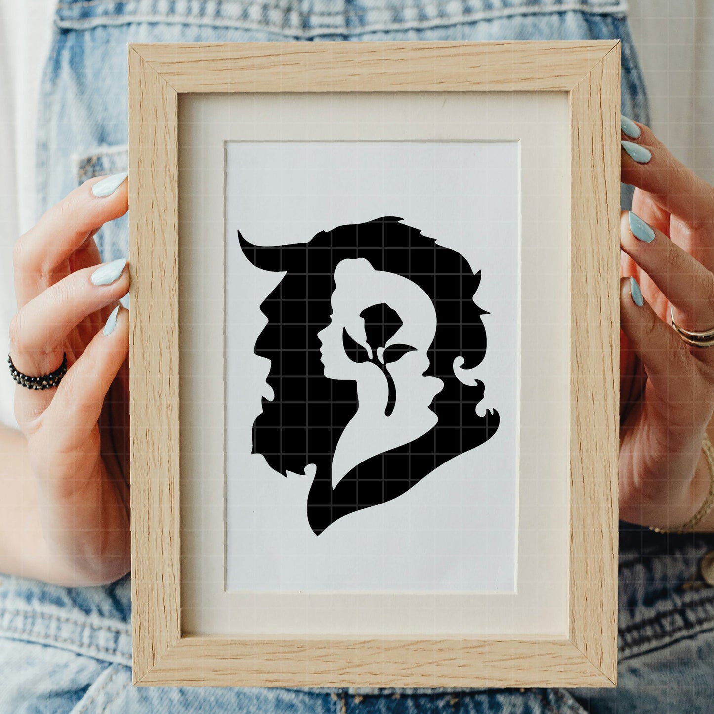 COD2917 - Beauty and the beast svg, bella svg, beast svg, outline svg, cricut, silhouette