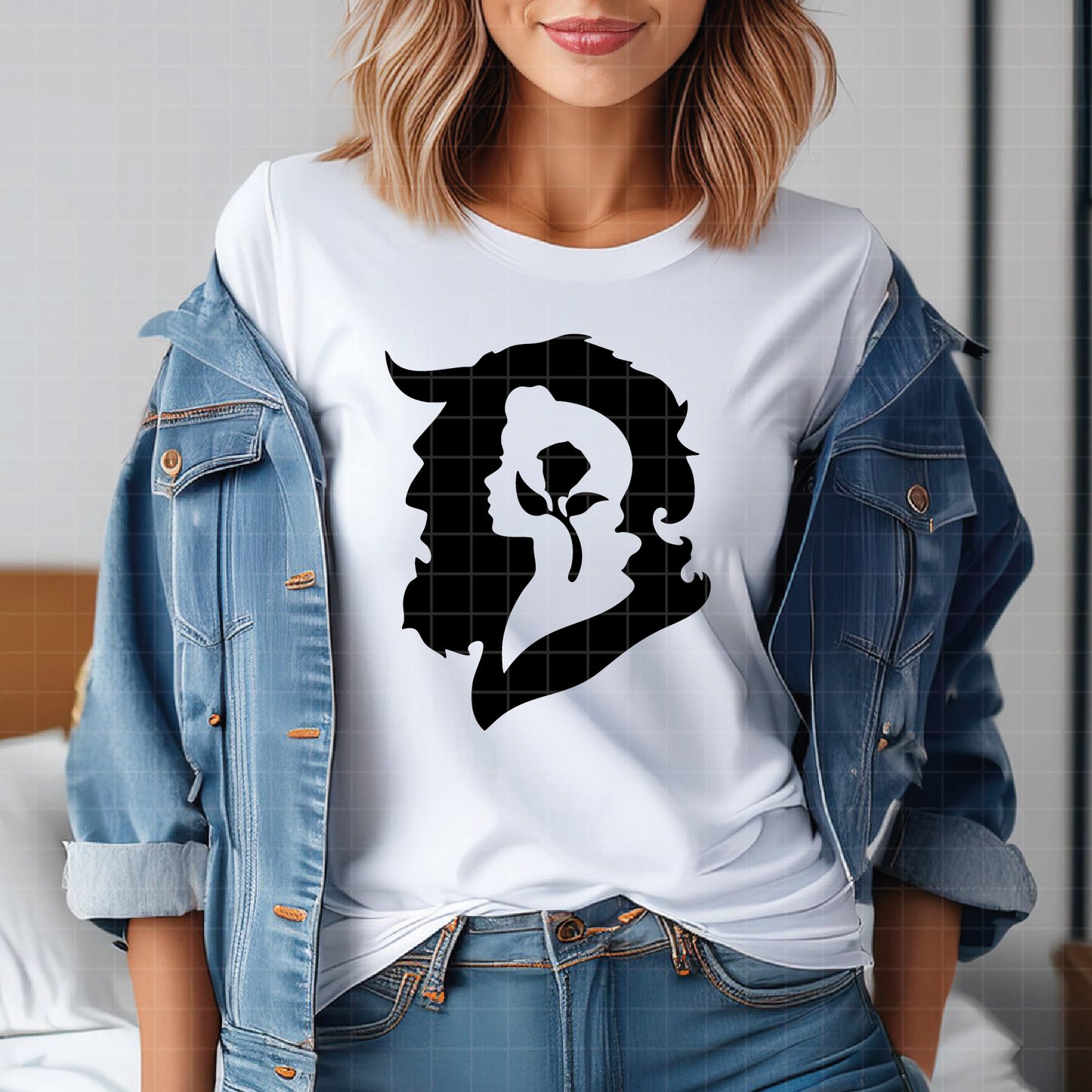 COD2917 - Beauty and the beast svg, bella svg, beast svg, outline svg, cricut, silhouette