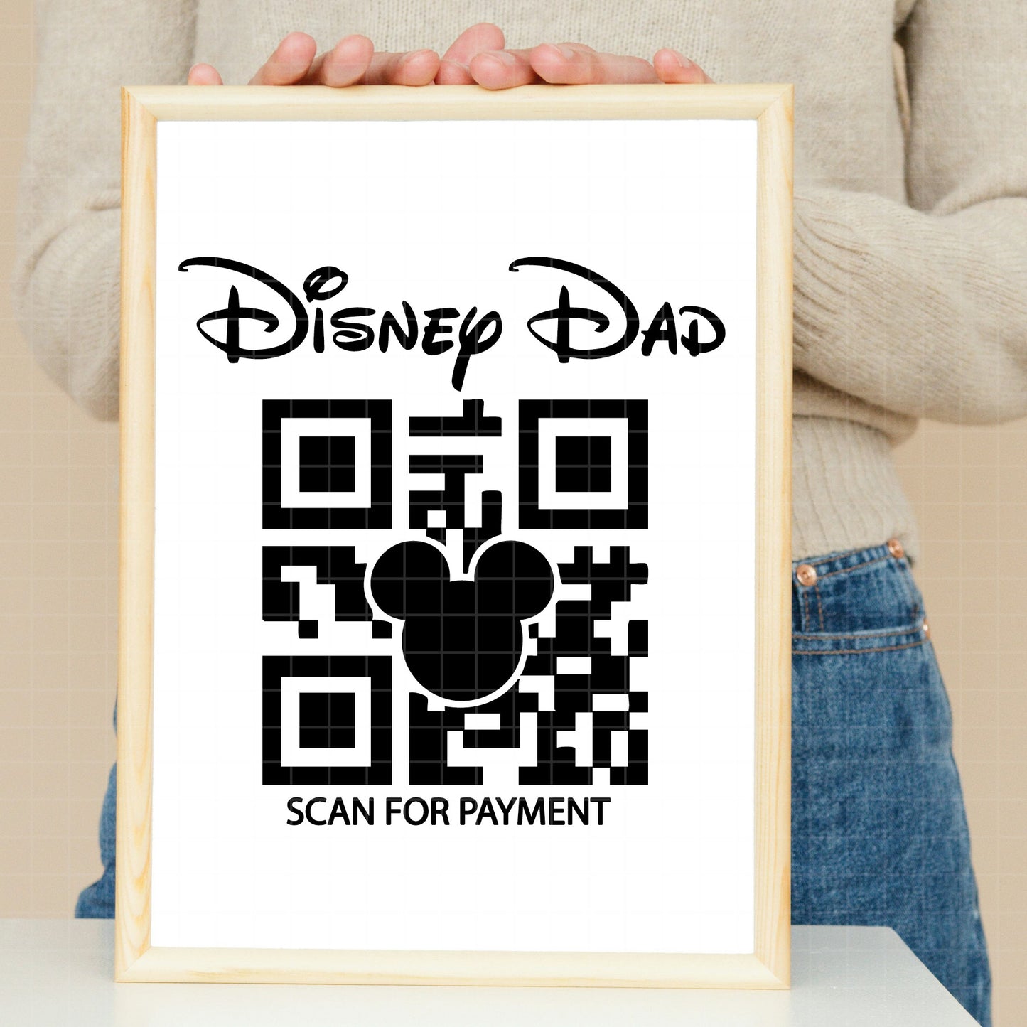 COD2918- Barcode Disney dad svg, Father svg, dad svg, disney svg, Silhouette, Cricut