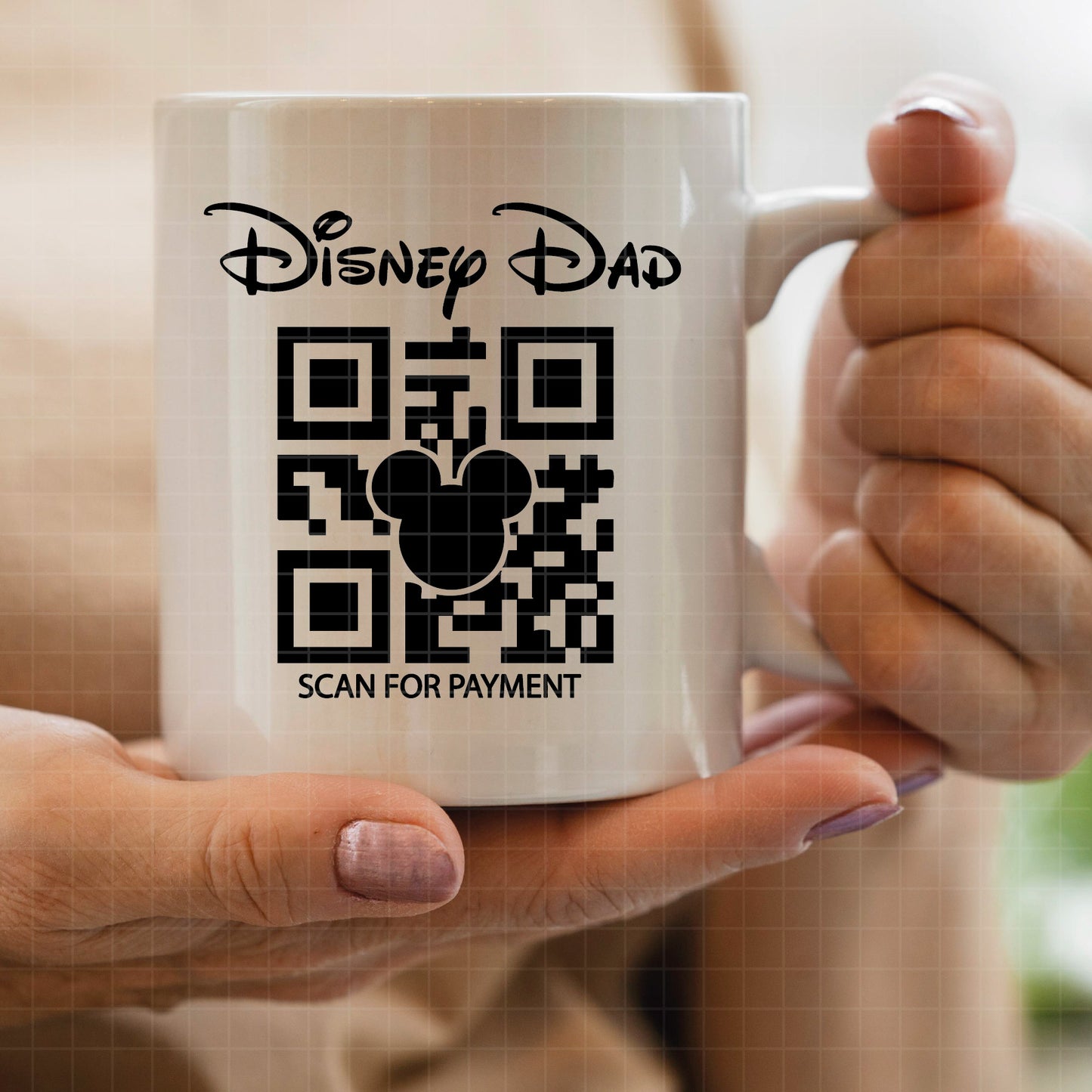 COD2918- Barcode Disney dad svg, Father svg, dad svg, disney svg, Silhouette, Cricut