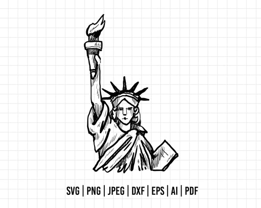 COD292- Statue of Liberty Svg, New York Svg, Independence Day Png, usa svg