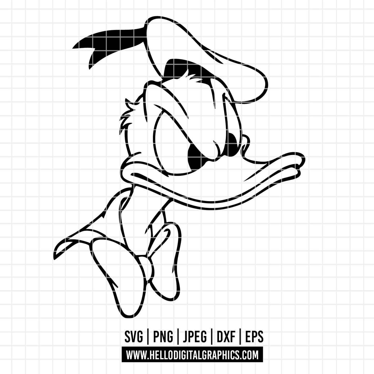 COD2923 - Donald Svg, Retro Donald Svg, Family Vacation Svg, Family Trip 2025 Svg, Magical Kingdom Svg, Png File For Sublimation