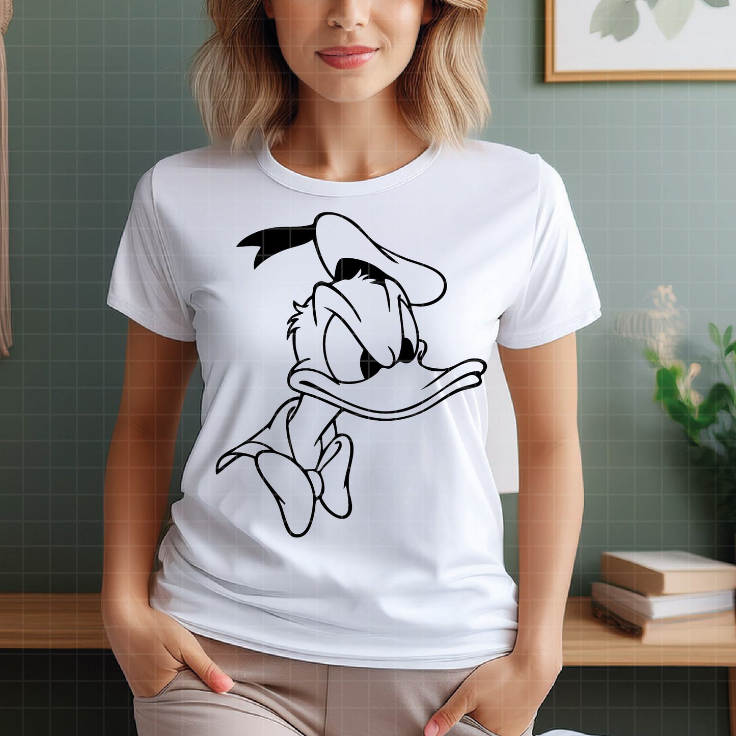 COD2923 - Donald Svg, Retro Donald Svg, Family Vacation Svg, Family Trip 2025 Svg, Magical Kingdom Svg, Png File For Sublimation