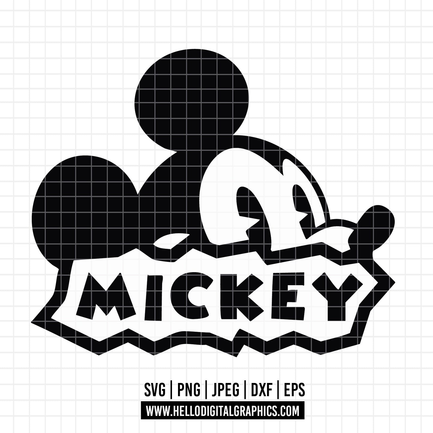COD2926 - Mickey sketch svg, Mickey outline Svg, Disney svg, Magical svg, Mickey face svg