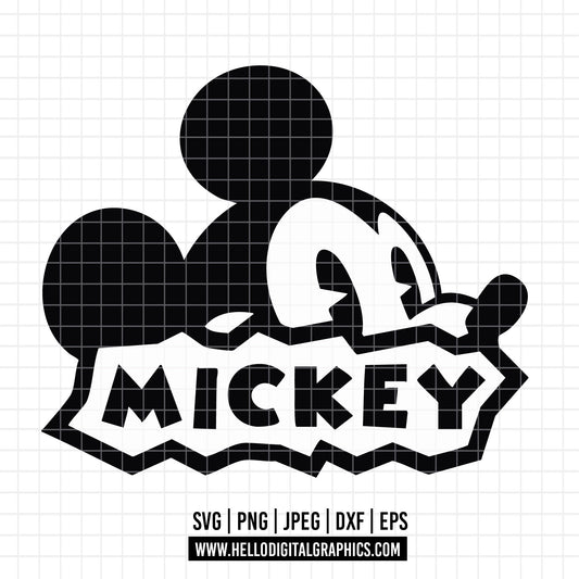 COD2926 - Mickey sketch svg, Mickey outline Svg, Disney svg, Magical svg, Mickey face svg