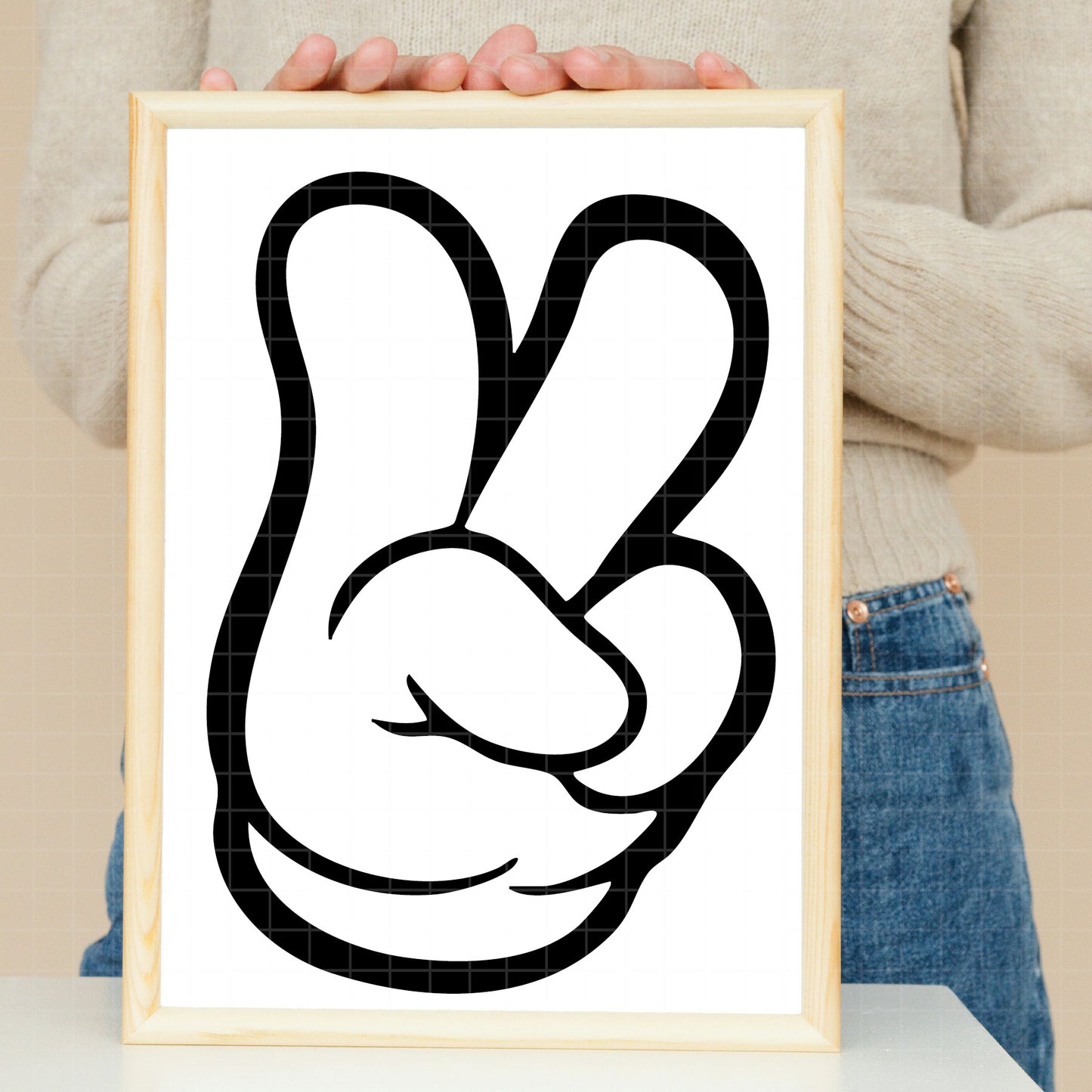 COD2930- Mickey Mouse Hand Svg, Mickey punk svg, Mickey svg, Disney svg