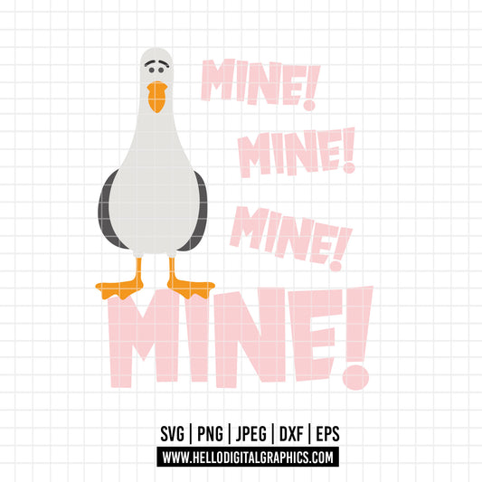 COD2932 - Finding nemo svg, Nemo shirt, disney finding Nemo svg, custom finding nemo seagulls, Disneyworld shirts