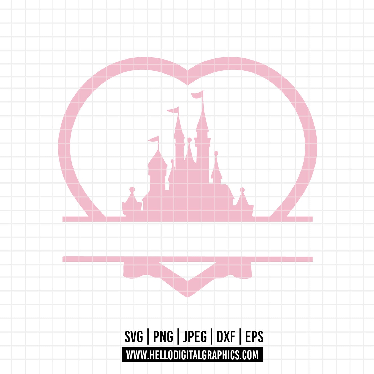 COD2936 - Castle svg, disney castle svg, disney svg, tinker bell svg, cricut, silhouette