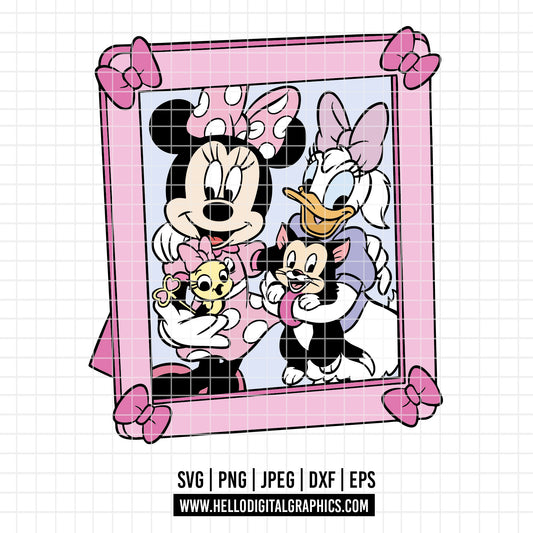 COD2948 - Besties svg, Minnie and daisy svg, Disney svg, disneyland t shirt svg, Disney svg, Minnie mermaid svg
