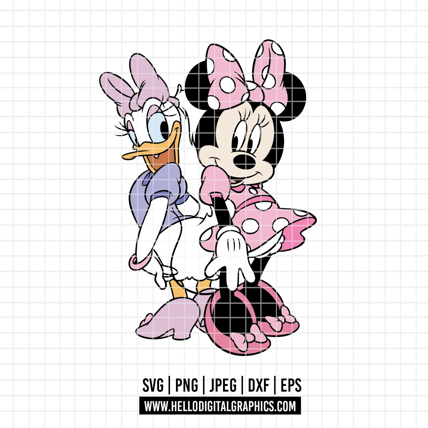 COD2949 - Besties svg, Minnie and daisy svg, Disney svg, disneyland t shirt svg, Disney svg, Minnie mermaid svg