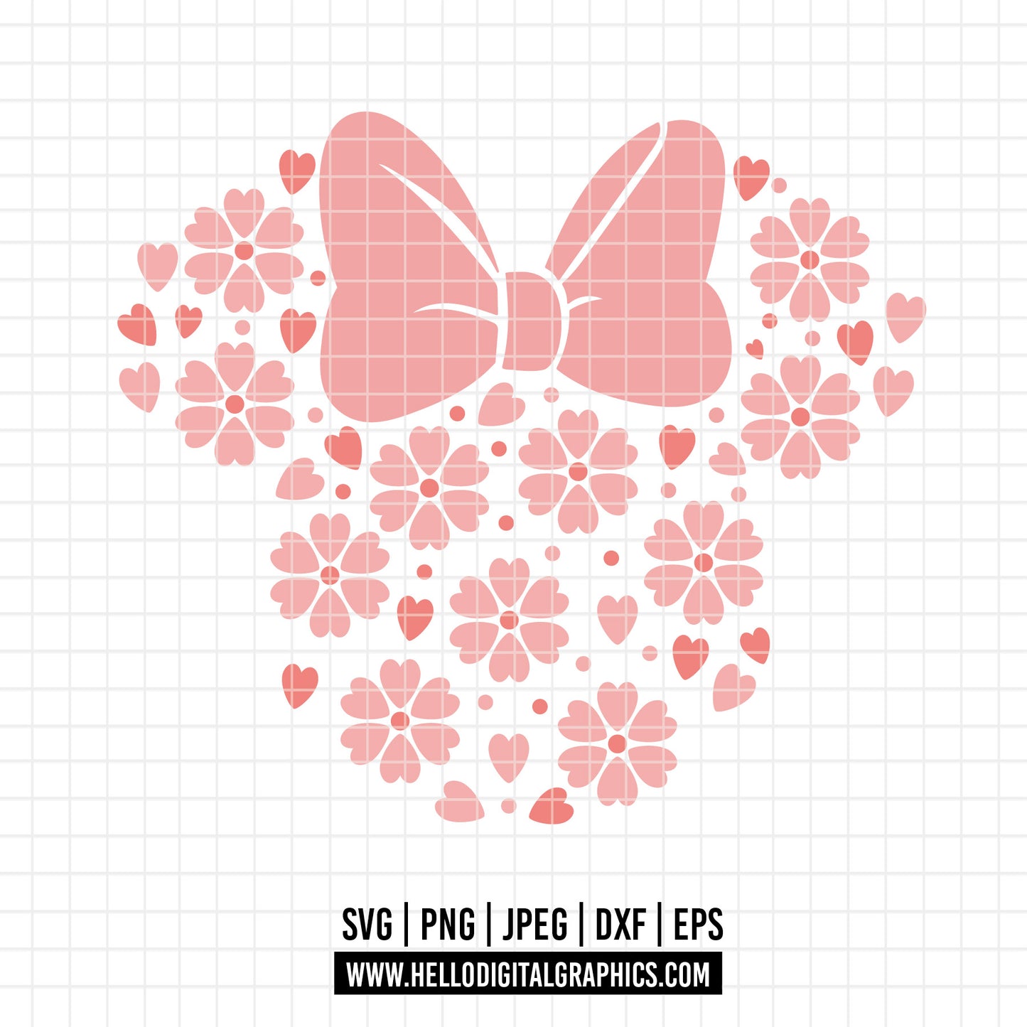 COD2952- Heart minnie mouse svg, Heartbeat Svg, disney svg, heart svg, castle svg, cutting files for cricut silhouette