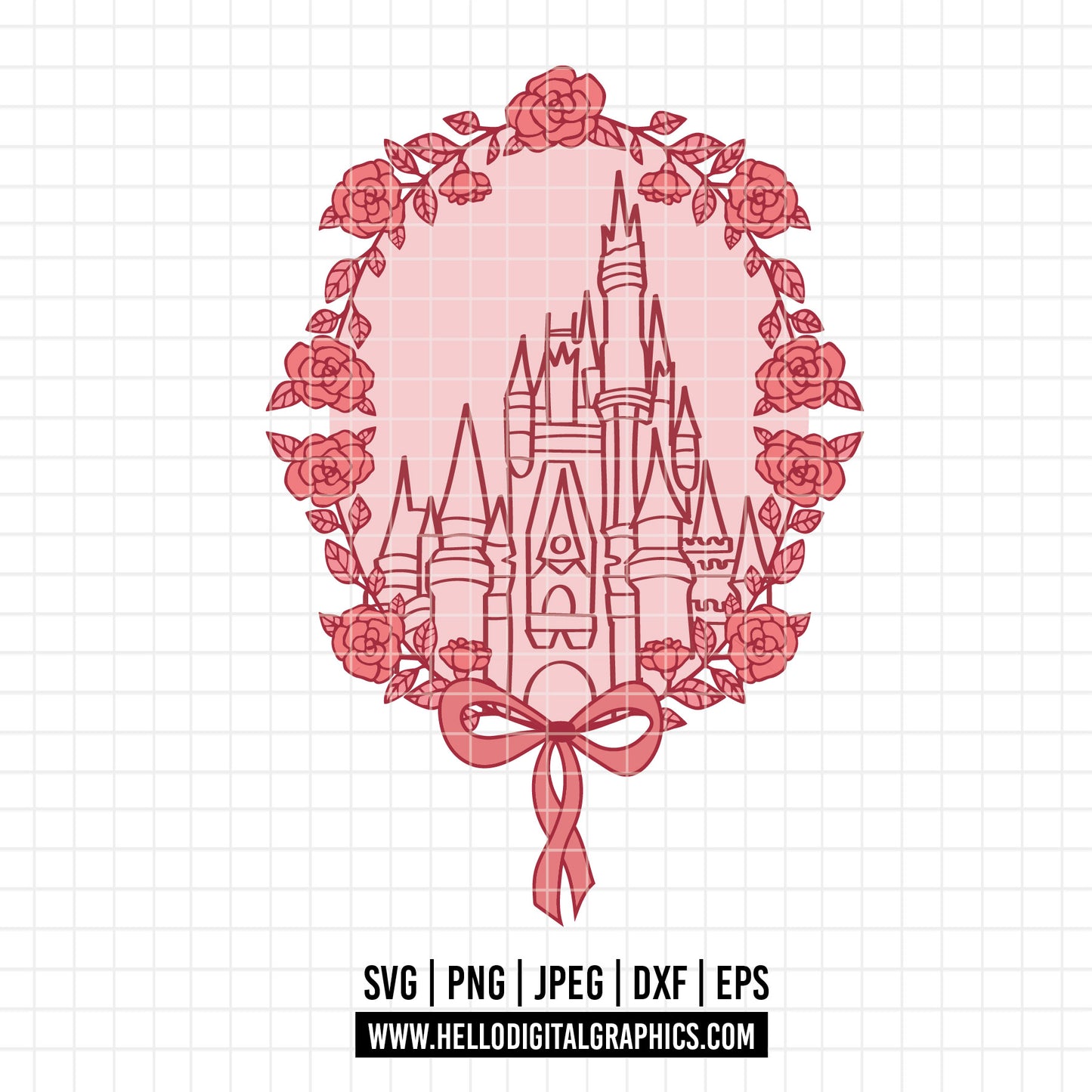 COD2956 - Castle svg, disney castle svg, disney svg, tinker bell svg, cricut, silhouette