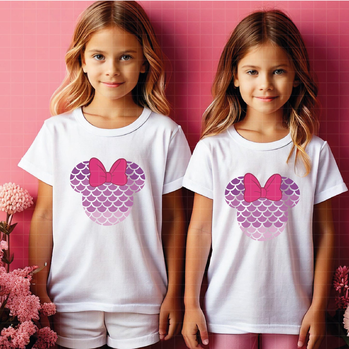 COD2957 - Minnie svg, Minnie Mouse head mermaid svg, svg cutting file, disney svg