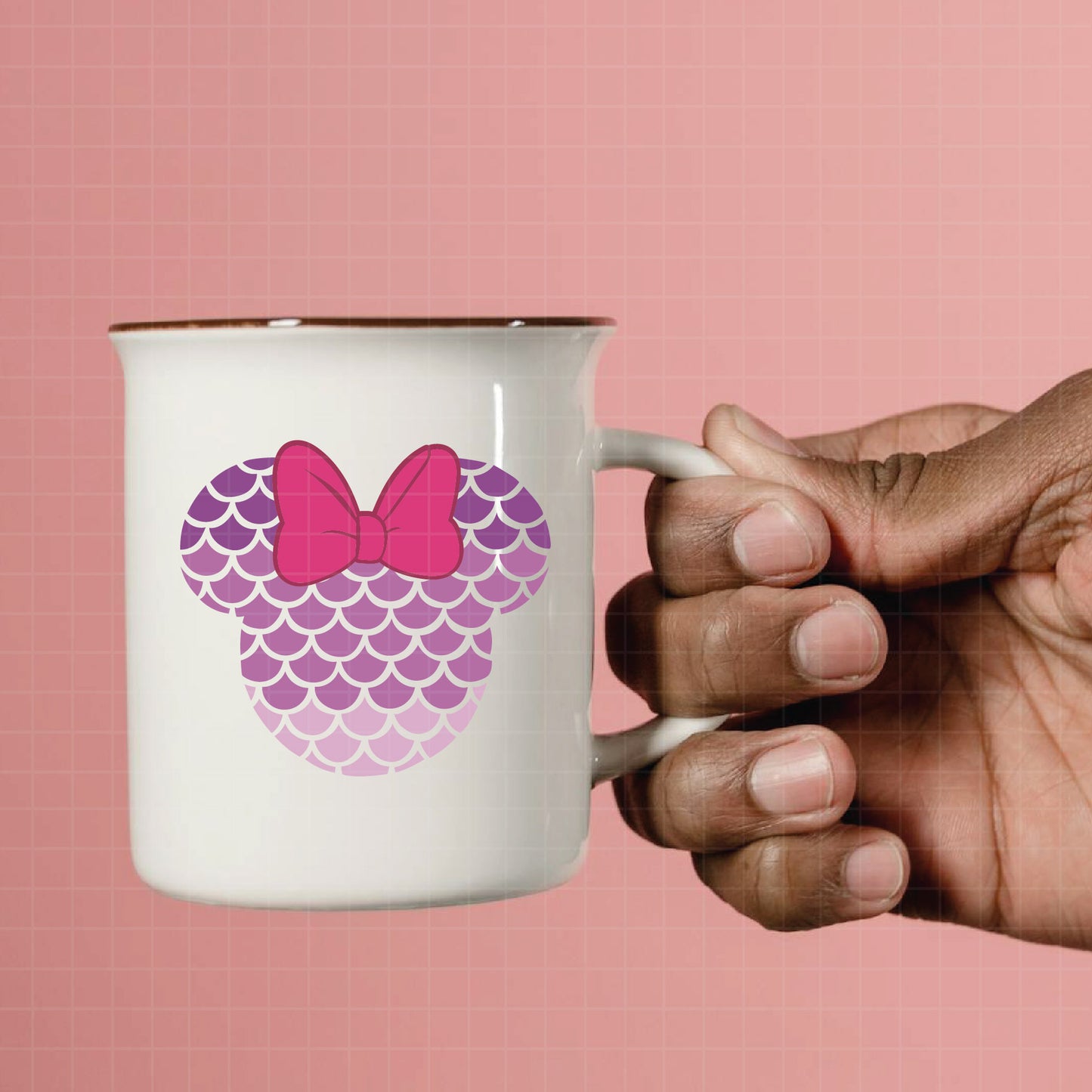 COD2957 - Minnie svg, Minnie Mouse head mermaid svg, svg cutting file, disney svg