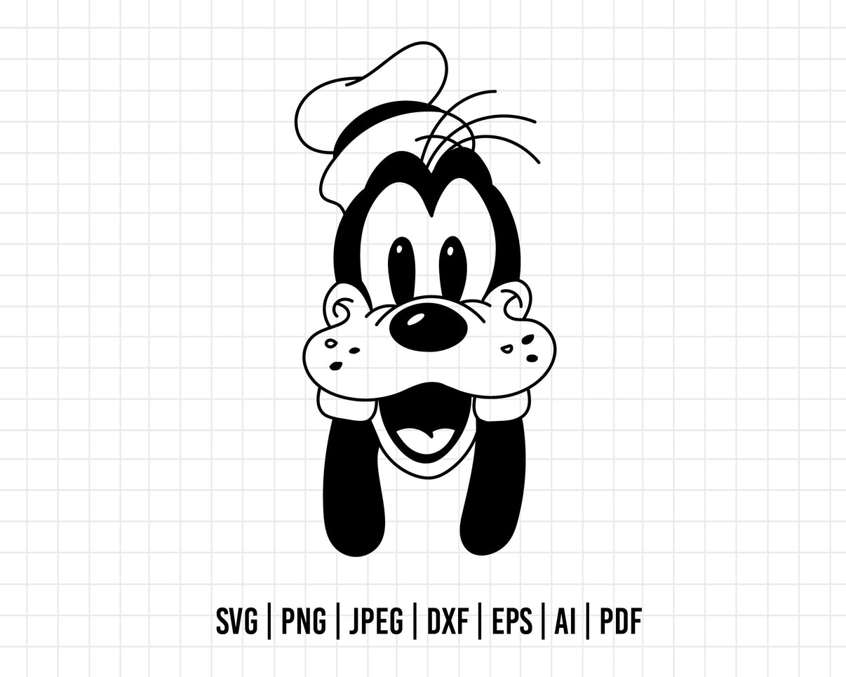 COD296- Goofy svg, Disney svg, mickey svg, minnie svg, Silhouette, Cri ...