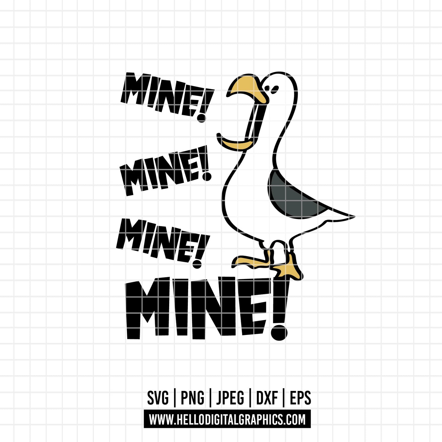 COD2962 - Finding nemo svg, Nemo shirt, disney finding Nemo svg, custom finding nemo seagulls, Disneyworld shirts
