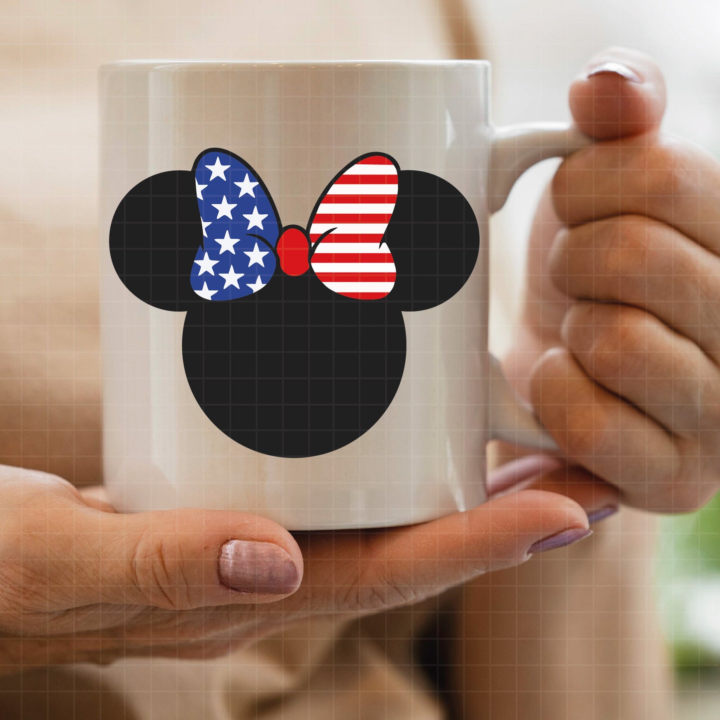 COD265 - Minnie svg, Minnie Mouse head svg, svg cutting file, disney svg