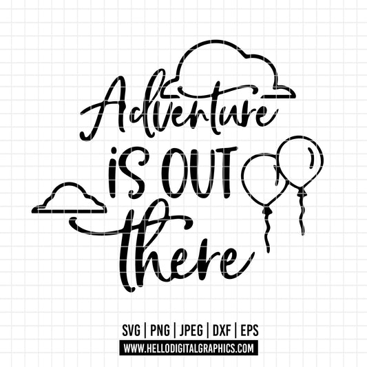 COD2967 - Up Movie svg, Adventure Is Out There svg, Up Balloon Shirt, Carl, Dug, Russel, Kevin, Balloon Shirt svg, Up PNG, Up Clipart