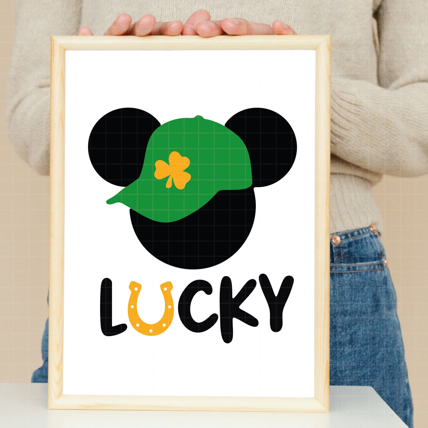 COD2970- Mickey Mouse Lucky Head Svg, Mickey svg, Disney svg