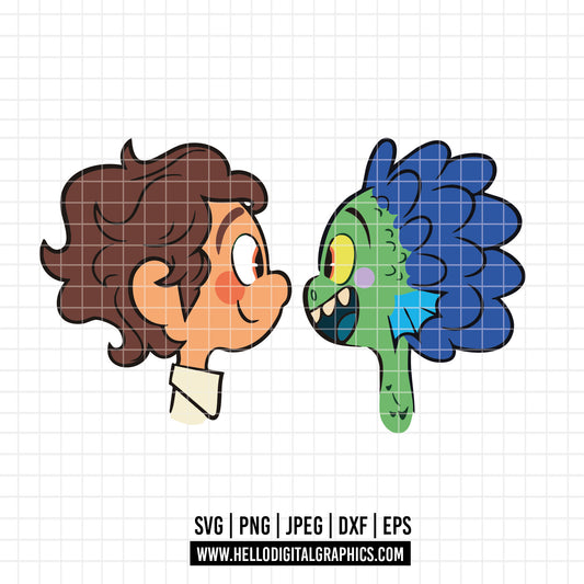 COD2972- Luca and Alberto Svg, Luca Svg, Alberto Svg, Disney Svg, Cartoon Svg, Trending Svg, Cut Files