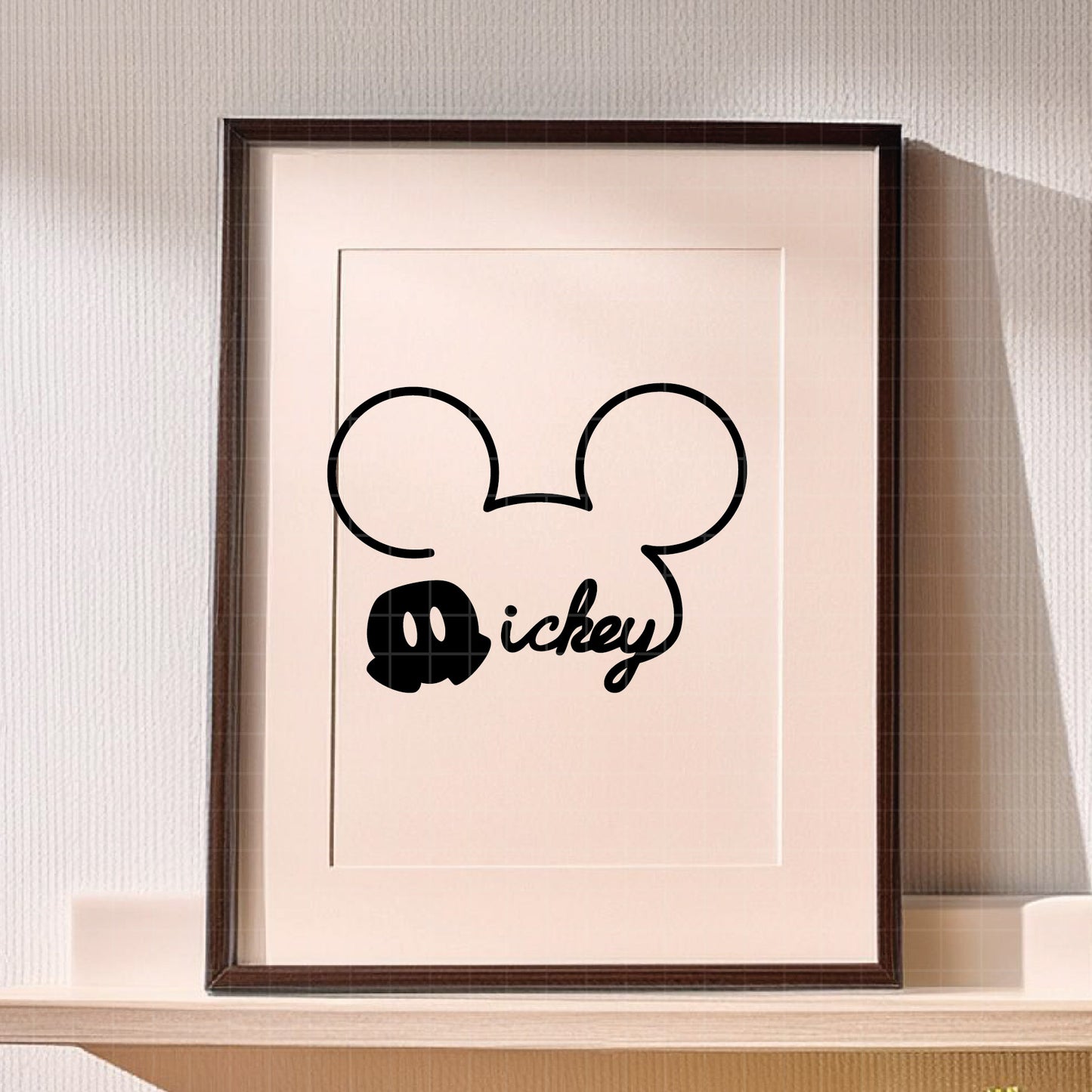 COD2979 - Mickey sketch svg, Mickey outline Svg, Disney svg, Magical svg, Mickey face svg