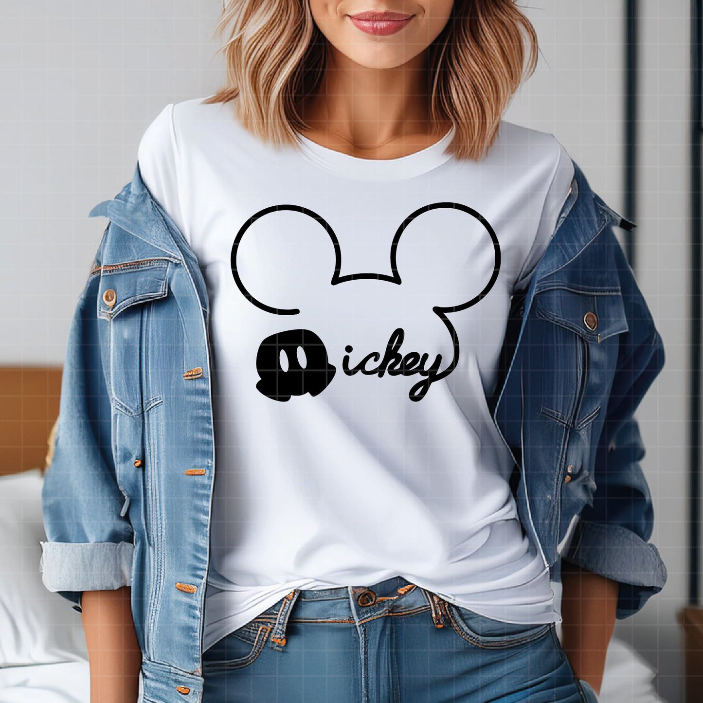 COD2979 - Mickey sketch svg, Mickey outline Svg, Disney svg, Magical svg, Mickey face svg