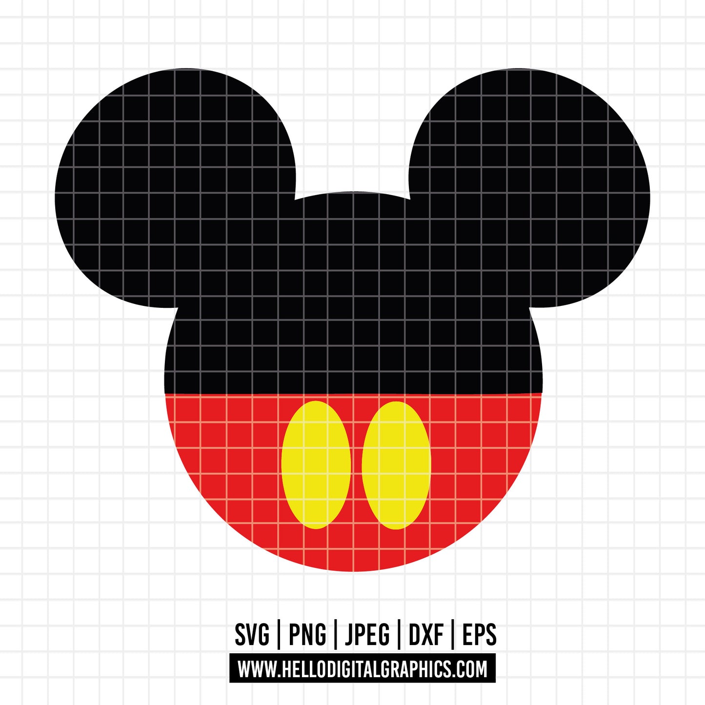 COD2980 - Mickey sketch svg, Mickey outline Svg, Disney svg, Magical svg, Mickey face svg