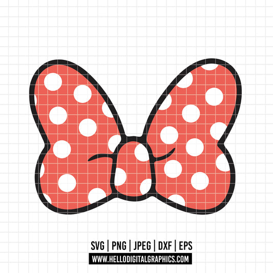 COD2981 - Minnie mouse bow svg, Minnie svg, Spring svg, Disney svg, disneyland t shirt svg, Disney svg, Silhouette