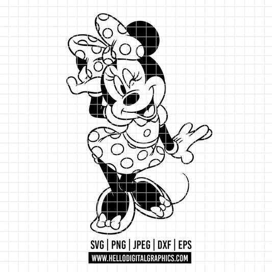 COD2987 - Minnie svg, Disney svg, disneyland t shirt svg, Disney svg
