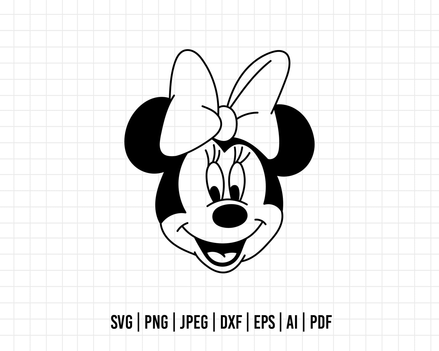 COD299- Minnie mouse svg, Disney svg, mickey svg, minnie svg, Silhouette, Cricut