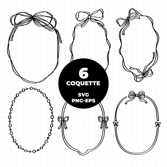 COD2992 - Doodle clipart, Frames Clipart, Aesthetic frames Clipart, frames printable, frames svg