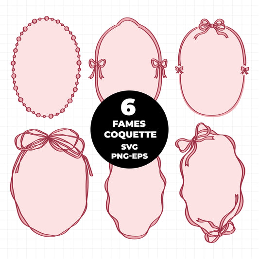 COD2994 - Doodle clipart, Frames Clipart, Aesthetic frames Clipart, frames printable, frames svg