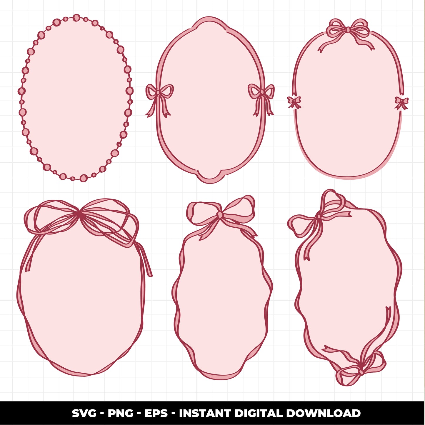COD2994 - Doodle clipart, Frames Clipart, Aesthetic frames Clipart, frames printable, frames svg