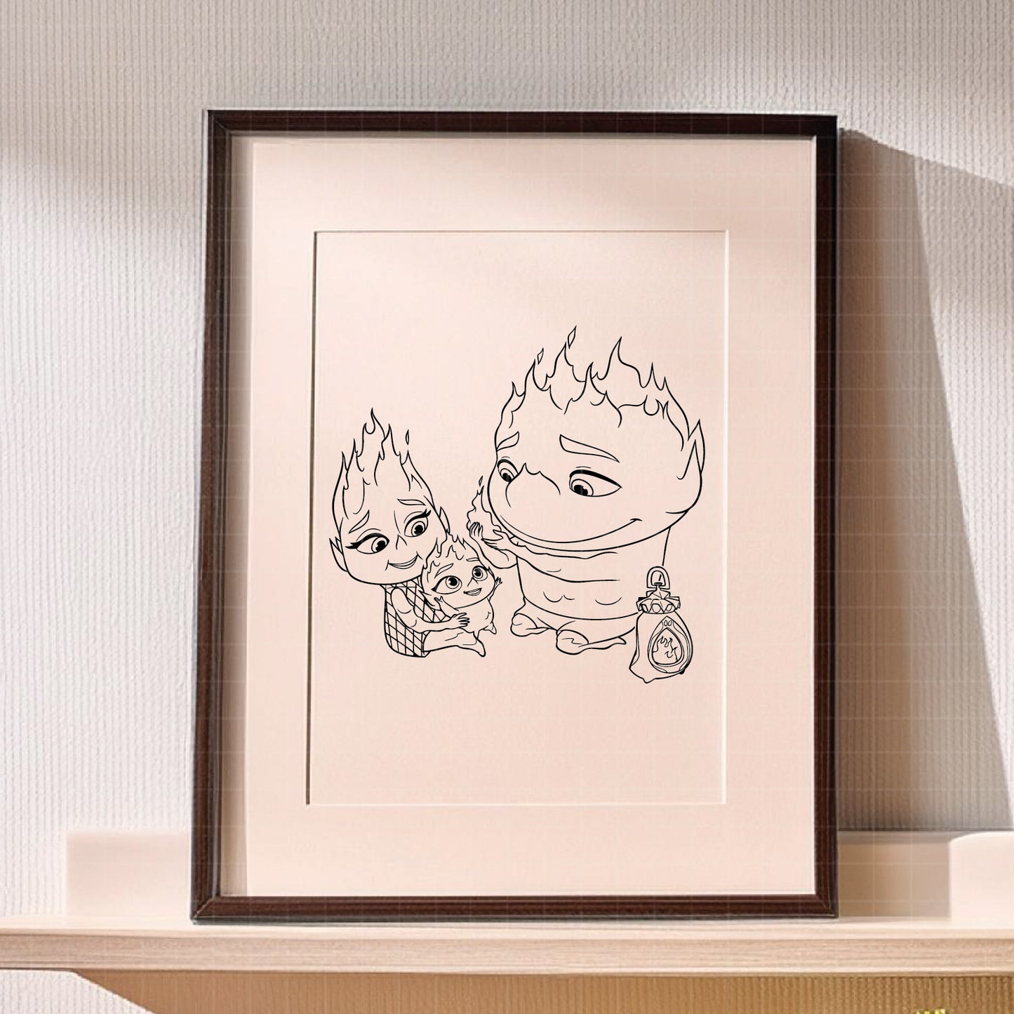 COD2998 - Elemental svg, Elemental PNG, Elemental Digital, disney svg, Silhouette, Cricut