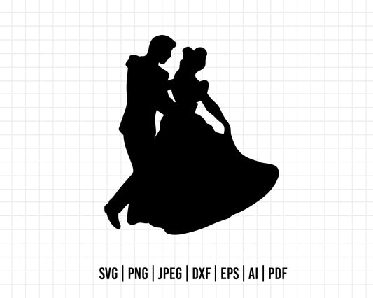 COD301 - Cinderella svg, Princess svg, Princess for Cricut Silhouette, Tumbler svg, disney svg