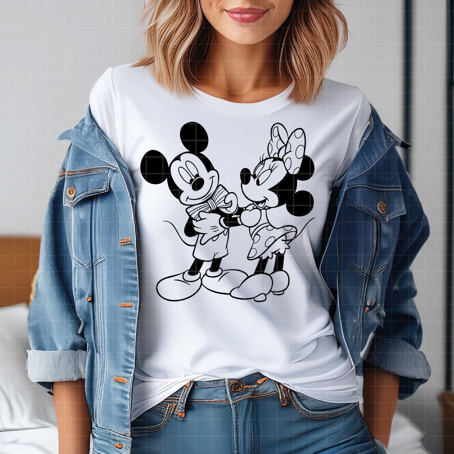 COD3011 - Mickey and minnie svg, Disney svg, mickey svg, minnie svg, Silhouette, Cricut