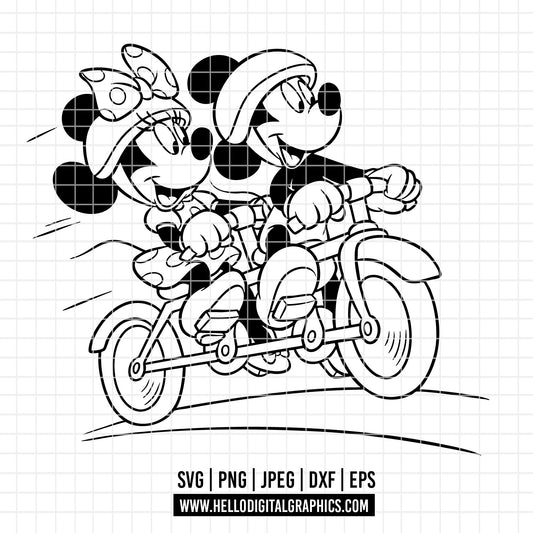 COD3012 - Mickey and minnie svg, Disney svg, mickey svg, minnie svg, Silhouette, Cricut