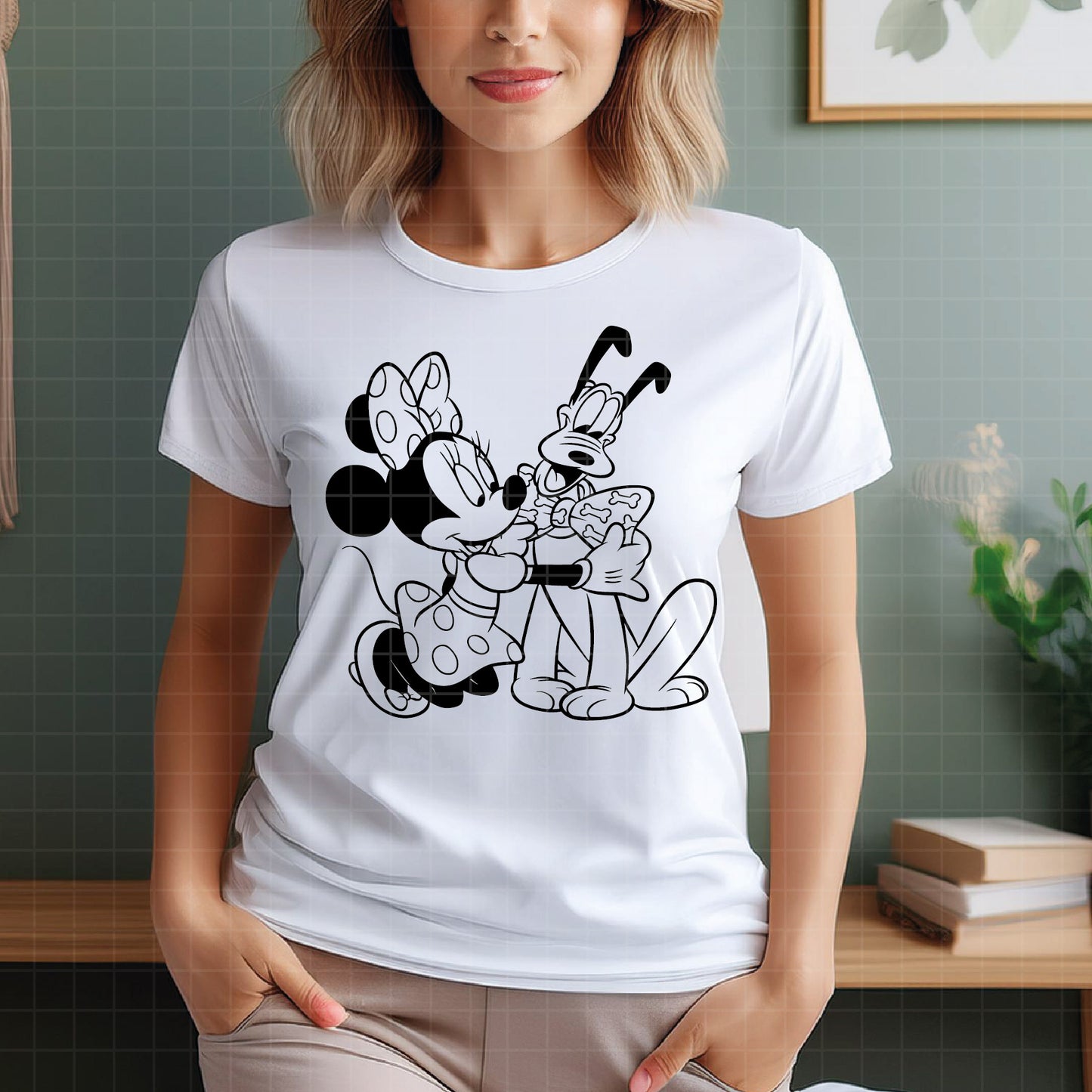 COD3014 - Minnie and pluto svg, Disney svg, disneyland t shirt svg, Disney svg
