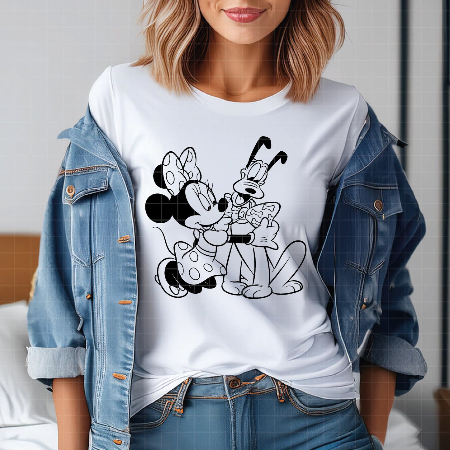 COD3014 - Minnie and pluto svg, Disney svg, disneyland t shirt svg, Disney svg