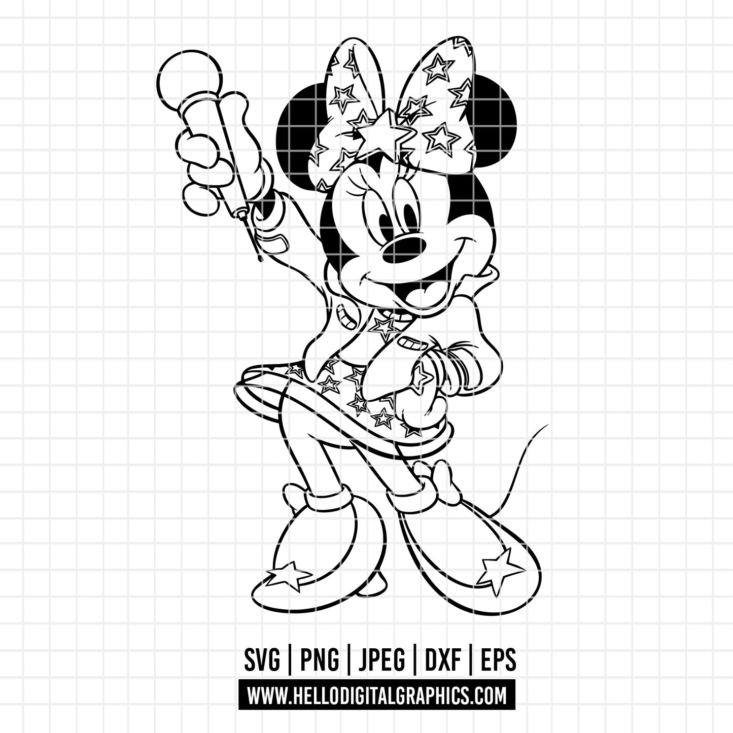 COD3016 - Minnie svg, Disney svg, disneyland t shirt svg, Disney svg