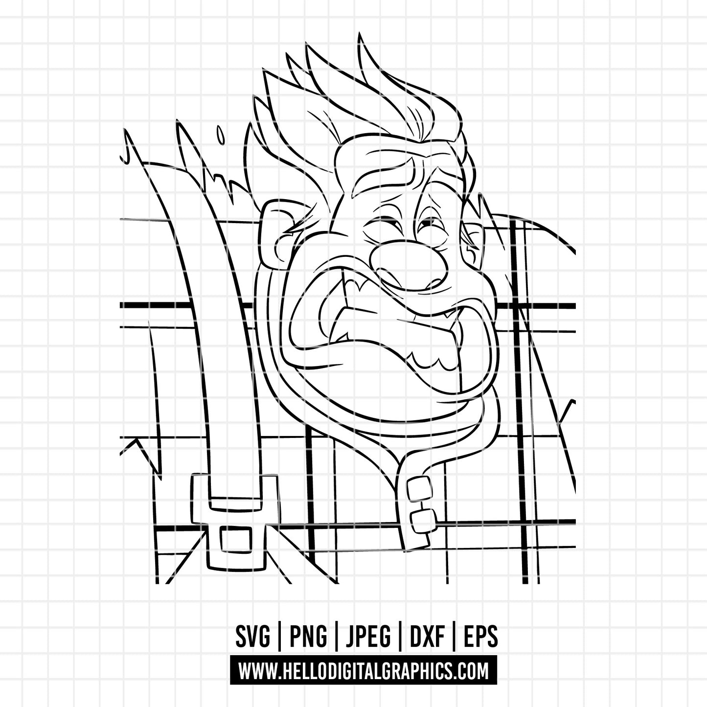 COD3019 - Vanellope von schweetz svg, Wreck it Ralph PNG, Wreck it Ralph SVG, Wreck it Ralph Clipart