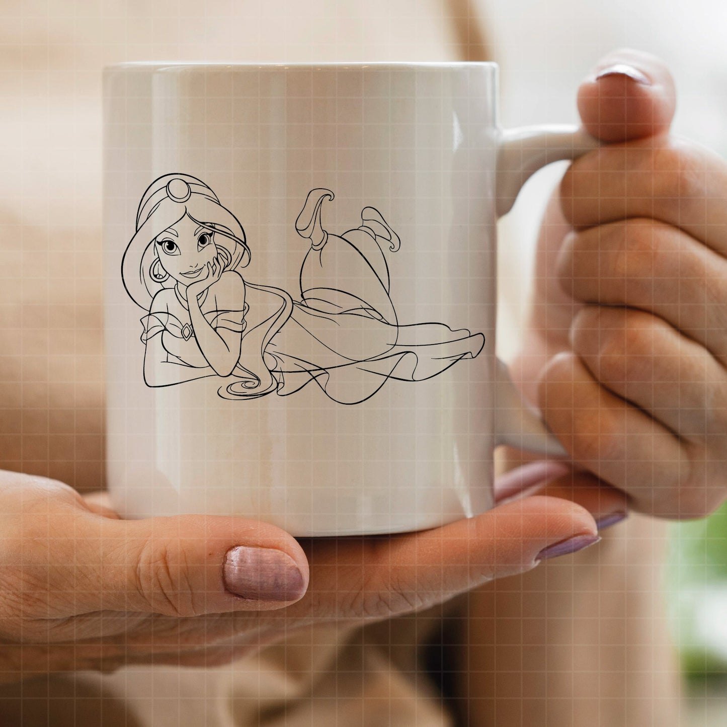 COD3020 - Jasmine Svg, Princess Svg, Indian Princess svg, Arabian Princess SVG, Aladdin svg, Princess svg, silhouette svg