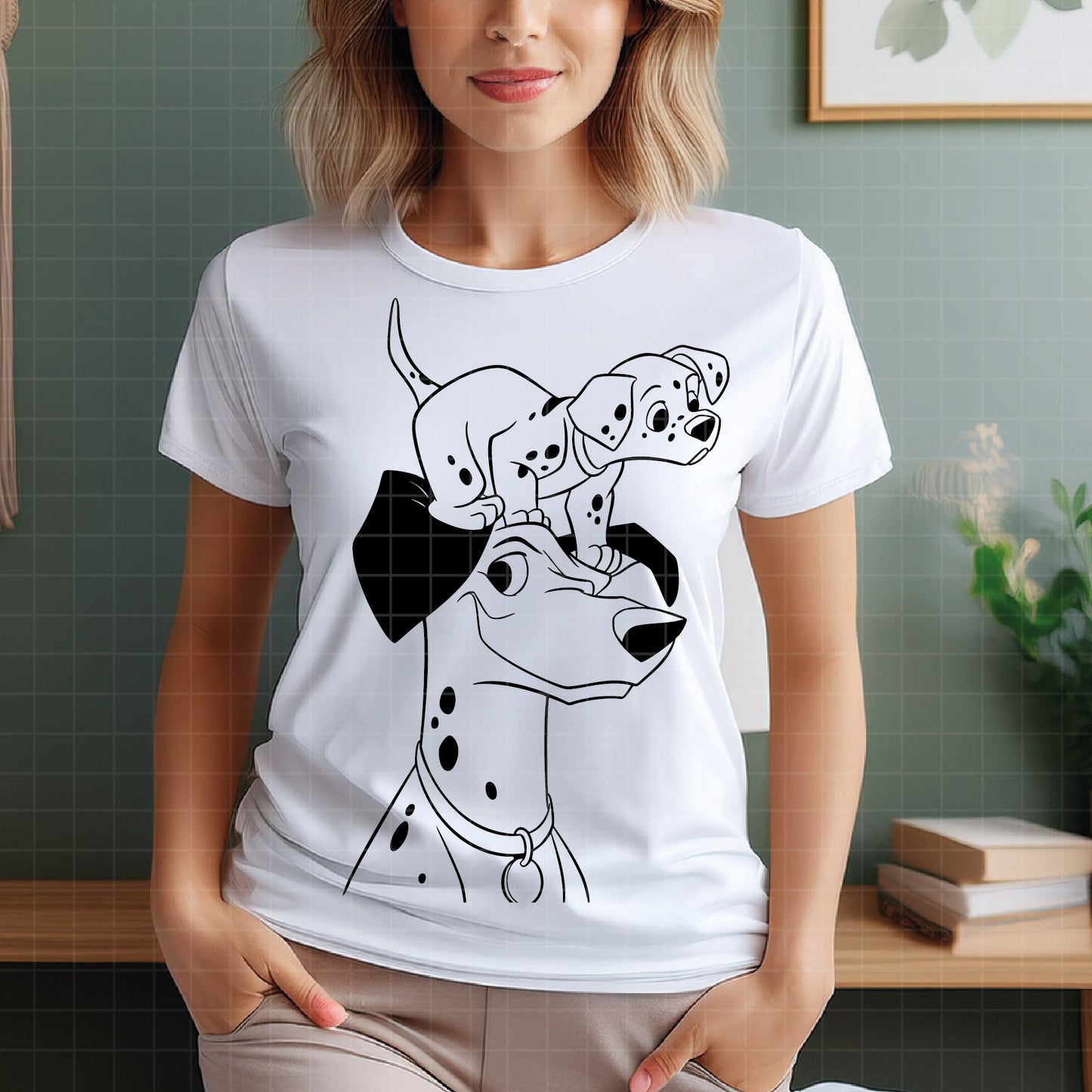 COD3028 - Dalmatian svg, dog svg, dalmatian cut file, puppy outline svg, disney svg