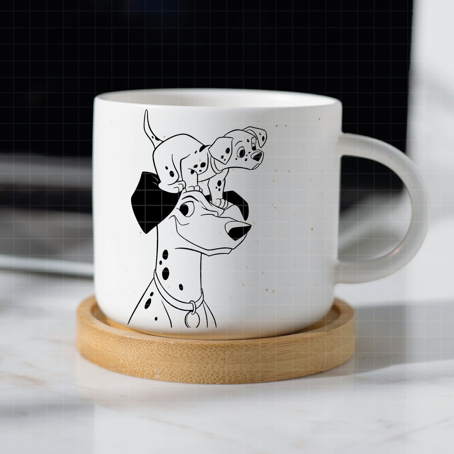 COD3028 - Dalmatian svg, dog svg, dalmatian cut file, puppy outline svg, disney svg