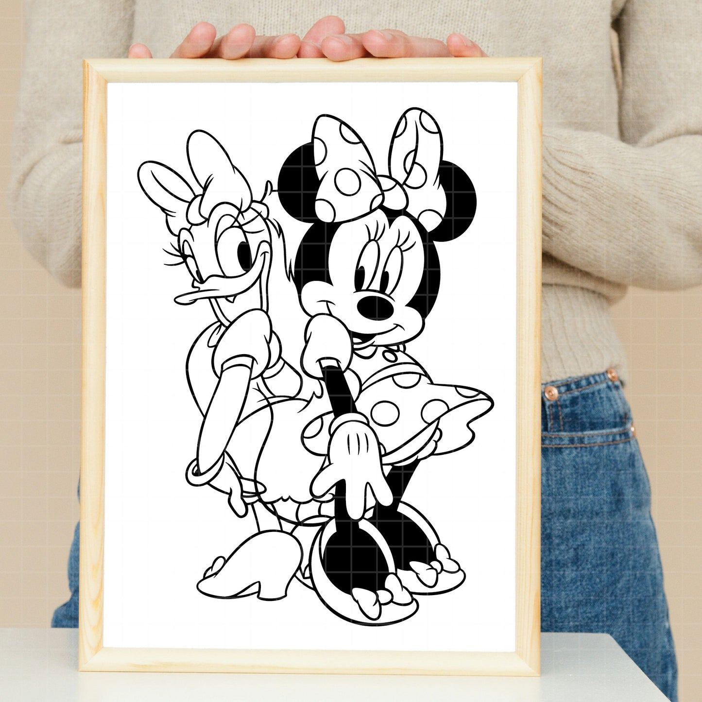 COD3029 - Besties svg, Minnie and daisy svg, Disney svg, disneyland t shirt svg, Disney svg, Minnie mermaid svg