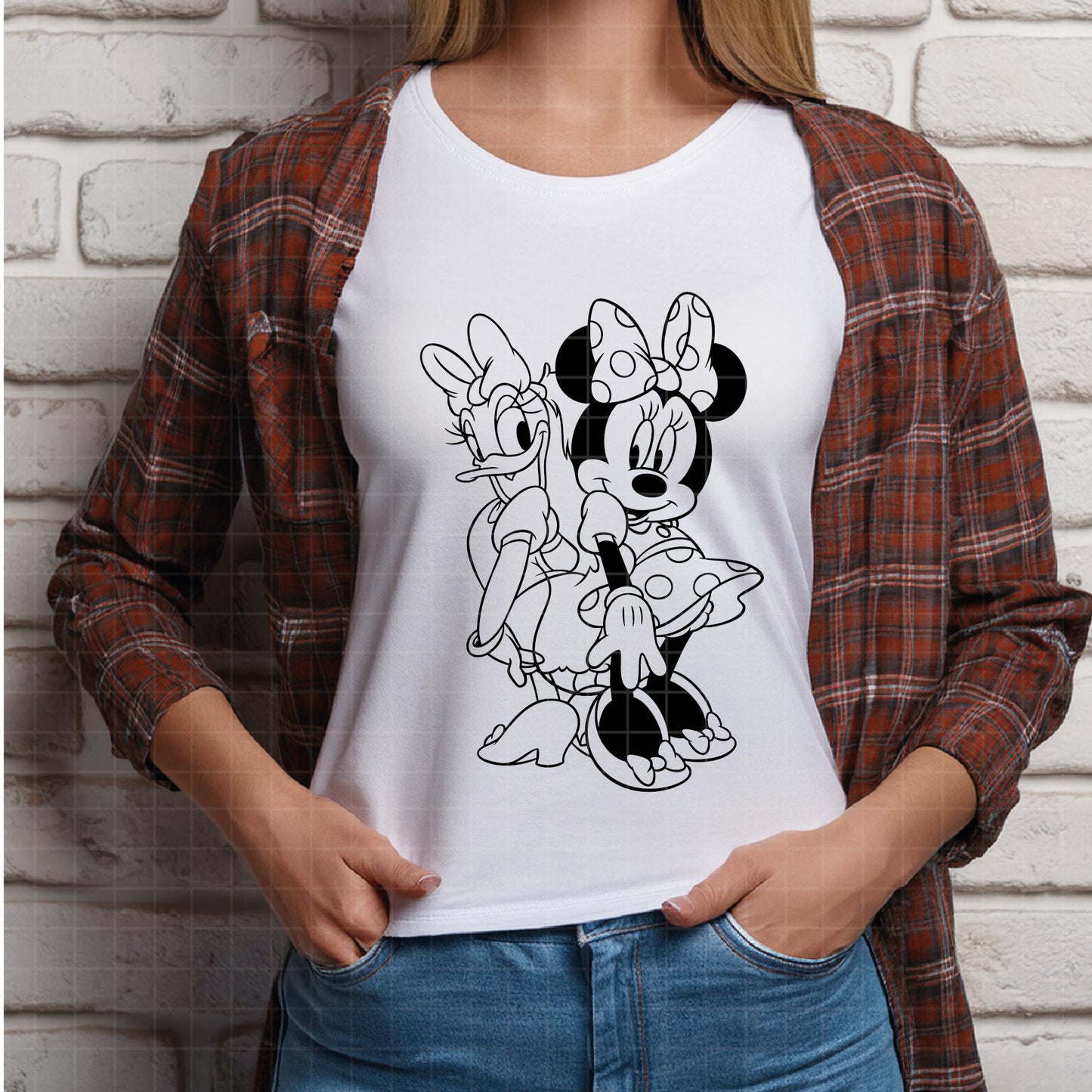 COD3029 - Besties svg, Minnie and daisy svg, Disney svg, disneyland t shirt svg, Disney svg, Minnie mermaid svg