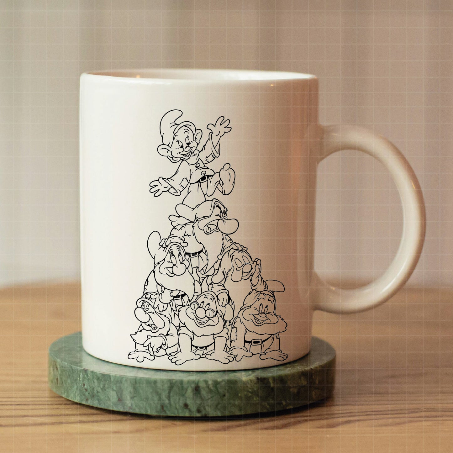 COD3033 -Snow White png, Princess png, Snow White and the Seven Dwarfs png, outline png, disney png